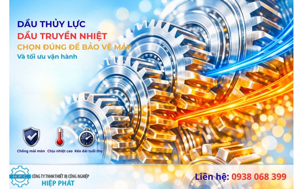 Dầu thủy lực và dầu truyền nhiệt: Chọn đúng để bảo vệ máy và tối ưu hiệu suất vận hành